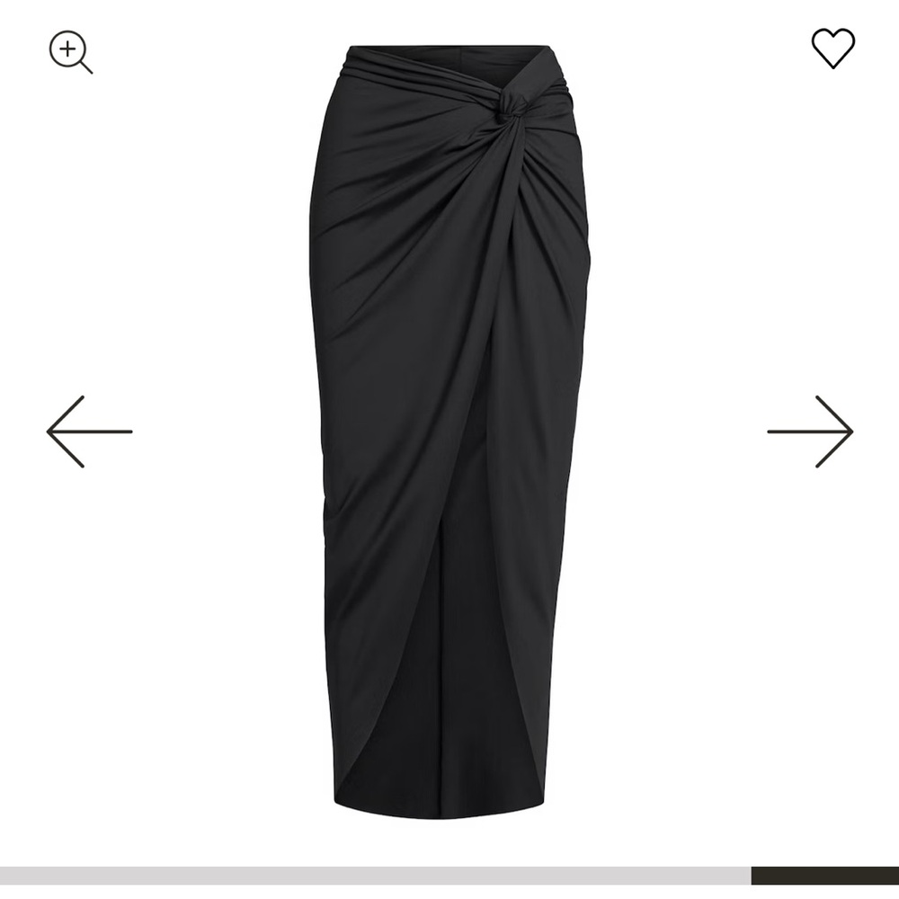 NWT skims swim sarong skirt black medium
